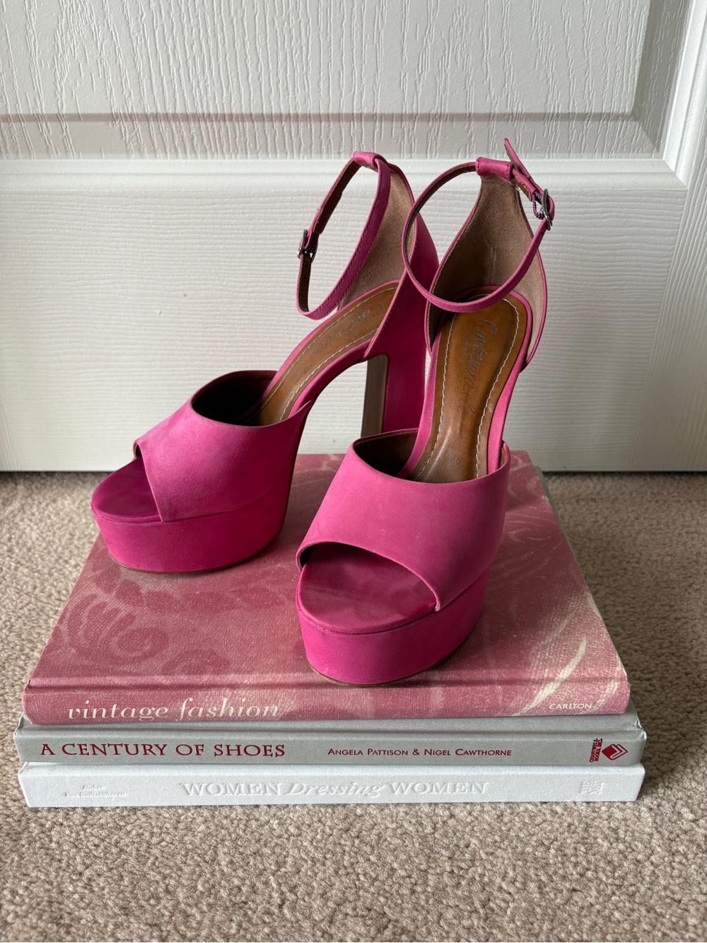 L’Intervalle Suede Platform Heels, Pink
